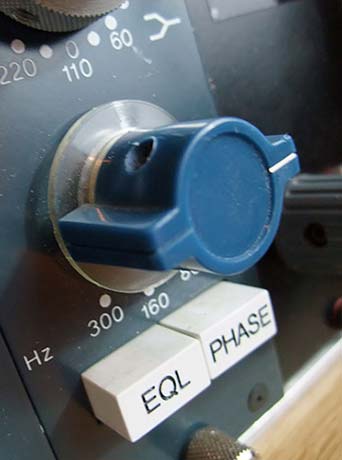 Neve equalizer used as part of the mastering process